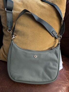 Lululemon City Essentials Small Shoulder or Crossbody Bag in Olive Green